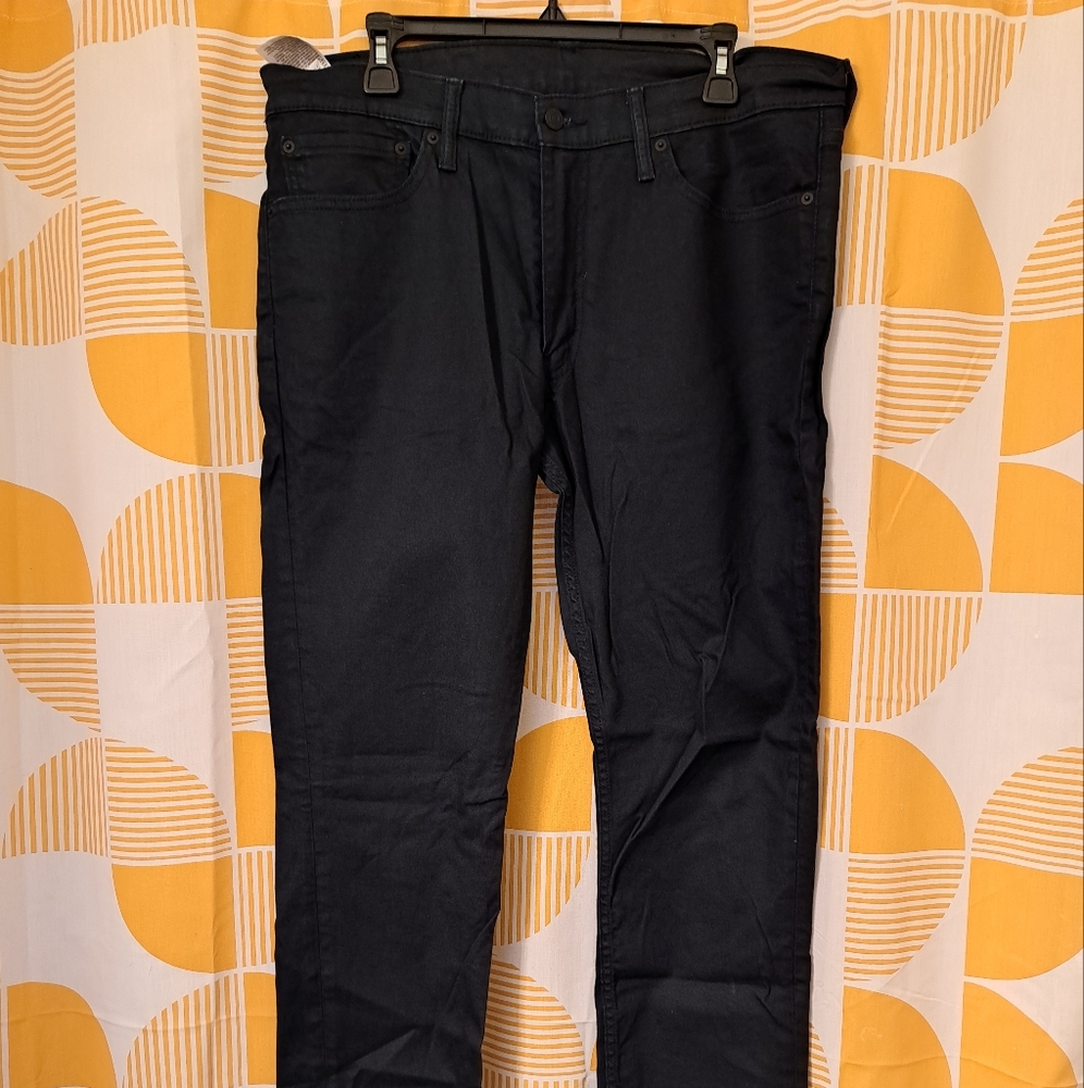 Mens Levis 511 Slim Stretch Jeans Dark Blue Size 36x32